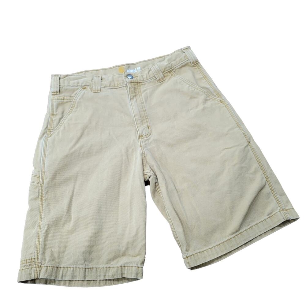 Carhartt Rugged Flex Relaxed Fit Canvas Work Short 10 inch inseam Size 32